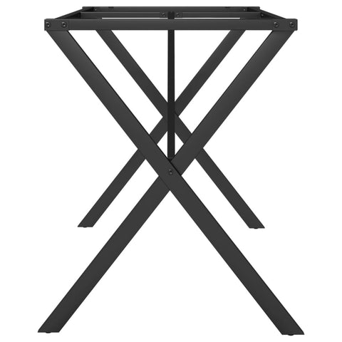 vidaXL Dining Table Legs X-Frame 120x60x73 cm Steel