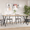 vidaXL Dining Table Legs X-Frame 160x80x73 cm Steel