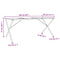 vidaXL Dining Table Legs X-Frame 160x80x73 cm Steel