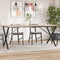vidaXL Dining Table Legs X-Frame 160x80x73 cm Steel