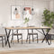 vidaXL Dining Table Legs X-Frame 180x80x73 cm Steel