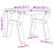 vidaXL Coffee Table Legs Y-Frame 40x40x33 cm Steel