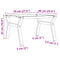 vidaXL Coffee Table Legs Y-Frame 70x60x43 cm Steel