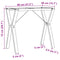 vidaXL Dining Table Legs Y-Frame 80x40x73 cm Steel