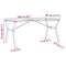 vidaXL Dining Table Legs Y-Frame 160x80x73 cm Steel