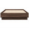 vidaXL Bed Frame without Mattress Brown Oak 100x200 cm Engineered Wood
