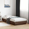 vidaXL Bed Frame without Mattress Brown Oak 100x200 cm Engineered Wood