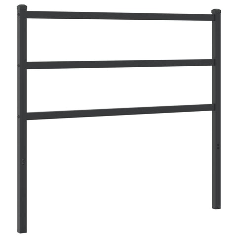 vidaXL Metal Headboard Black 100 cm