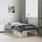 vidaXL Metal Bed Frame without Mattress with Headboard White 107x203cm