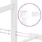 vidaXL Metal Bed Frame without Mattress with Footboard White 100x190cm