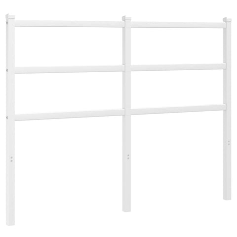 vidaXL Metal Headboard White 120 cm