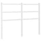 vidaXL Metal Headboard White 120 cm