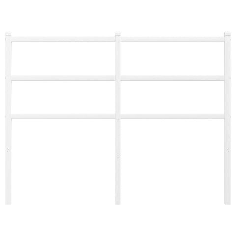 vidaXL Metal Headboard White 120 cm