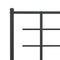 vidaXL Metal Bed Frame without Mattress with Headboard Black 120x200cm