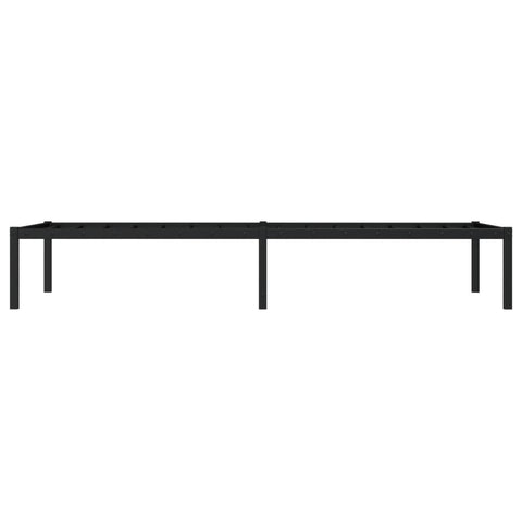 vidaXL Metal Bed Frame without Mattress Black 80x200cm