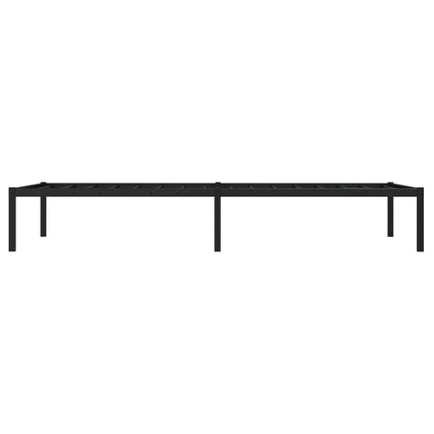 vidaXL Metal Bed Frame without Mattress Black 90x190cm