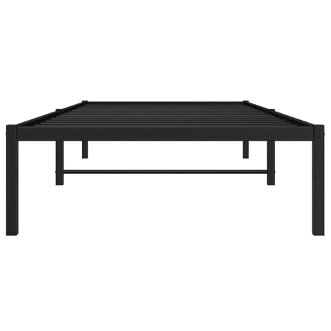 vidaXL Metal Bed Frame without Mattress Black 90x200cm