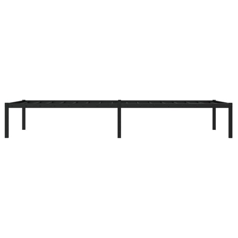 vidaXL Metal Bed Frame without Mattress Black 90x200cm