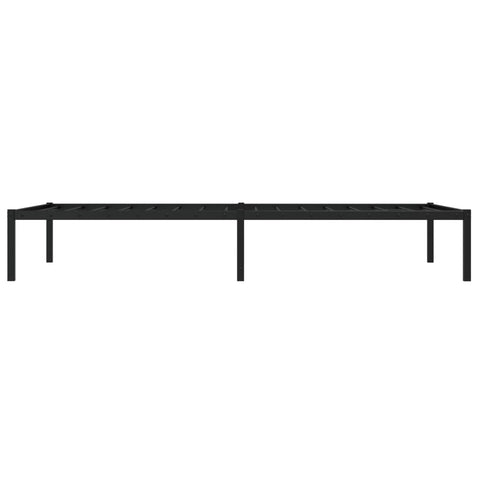 vidaXL Metal Bed Frame without Mattress Black 100x200cm