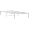 vidaXL Metal Bed Frame without Mattress White 90x200cm