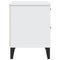 vidaXL Bedside Cabinet VIKEN White Engineered Wood