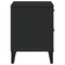vidaXL Bedside Cabinet VIKEN Black Engineered Wood