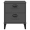 vidaXL Bedside Cabinet VIKEN Anthracite Grey Engineered Wood