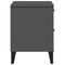 vidaXL Bedside Cabinet VIKEN Anthracite Grey Engineered Wood