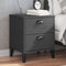 vidaXL Bedside Cabinet VIKEN Anthracite Grey Engineered Wood
