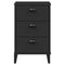 vidaXL Bedside Cabinet VIKEN Black Engineered Wood