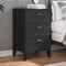 vidaXL Bedside Cabinet VIKEN Black Engineered Wood