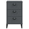 vidaXL Bedside Cabinet VIKEN Anthracite Grey Engineered Wood