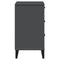 vidaXL Bedside Cabinet VIKEN Anthracite Grey Engineered Wood