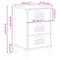 vidaXL Bedside Cabinet VIKEN Anthracite Grey Engineered Wood