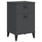 vidaXL Bedside Cabinet VIKEN Anthracite Grey Engineered Wood