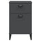 vidaXL Bedside Cabinet VIKEN Anthracite Grey Engineered Wood