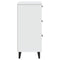 vidaXL Bedside Cabinet VIKEN White Engineered Wood