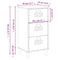 vidaXL Bedside Cabinet VIKEN White Engineered Wood