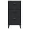 vidaXL Bedside Cabinet VIKEN Black Engineered Wood