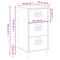 vidaXL Bedside Cabinet VIKEN Anthracite Grey Engineered Wood