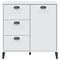 vidaXL Sideboard VIKEN White 80x40x80 cm Engineered Wood