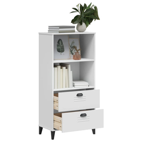 vidaXL Bookcase VIKEN White 60x35x123 cm Engineered Wood