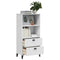 vidaXL Bookcase VIKEN White 60x35x123 cm Engineered Wood