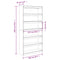 vidaXL Book Cabinet/Room Divider 100x30x199.5 cm Solid Wood Pine