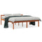 vidaXL Senior Bed without Mattress Wax Brown 150x200 cm King Size Solid Wood Pine