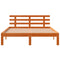 vidaXL Bed Frame without Mattress Wax Brown 140x190 cm Solid Wood Pine