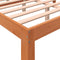 vidaXL Bed Frame without Mattress Wax Brown 140x190 cm Solid Wood Pine