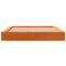 vidaXL Bed Frame without Mattress Wax Brown 140x190 cm Solid Wood Pine