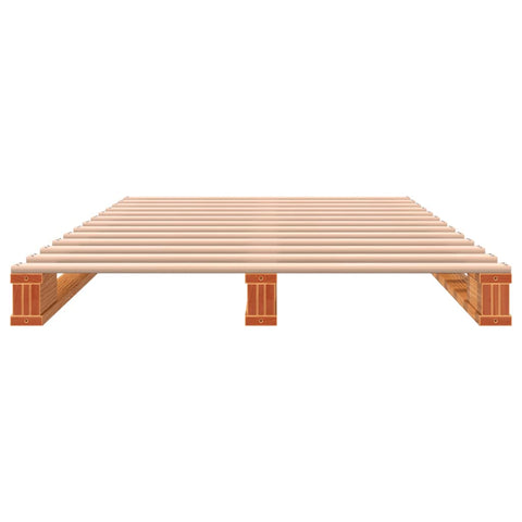 vidaXL Pallet Bed without Mattress Wax Brown 90x200 cm Solid Wood Pine