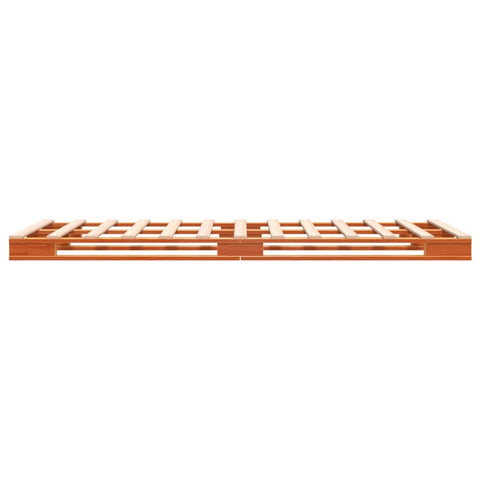 vidaXL Pallet Bed without Mattress Wax Brown 90x200 cm Solid Wood Pine